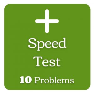 Add within 100 Speed Quiz, 10 Items