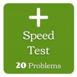 Add within 100 Speed Quiz, 20 Items
