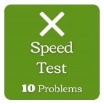 Multiply within 100 Speed Quiz, 10 Items