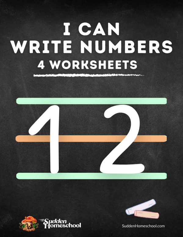 Writing numbers worksheet preview