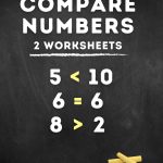 Preview for worksheets comparing numbers up to 10