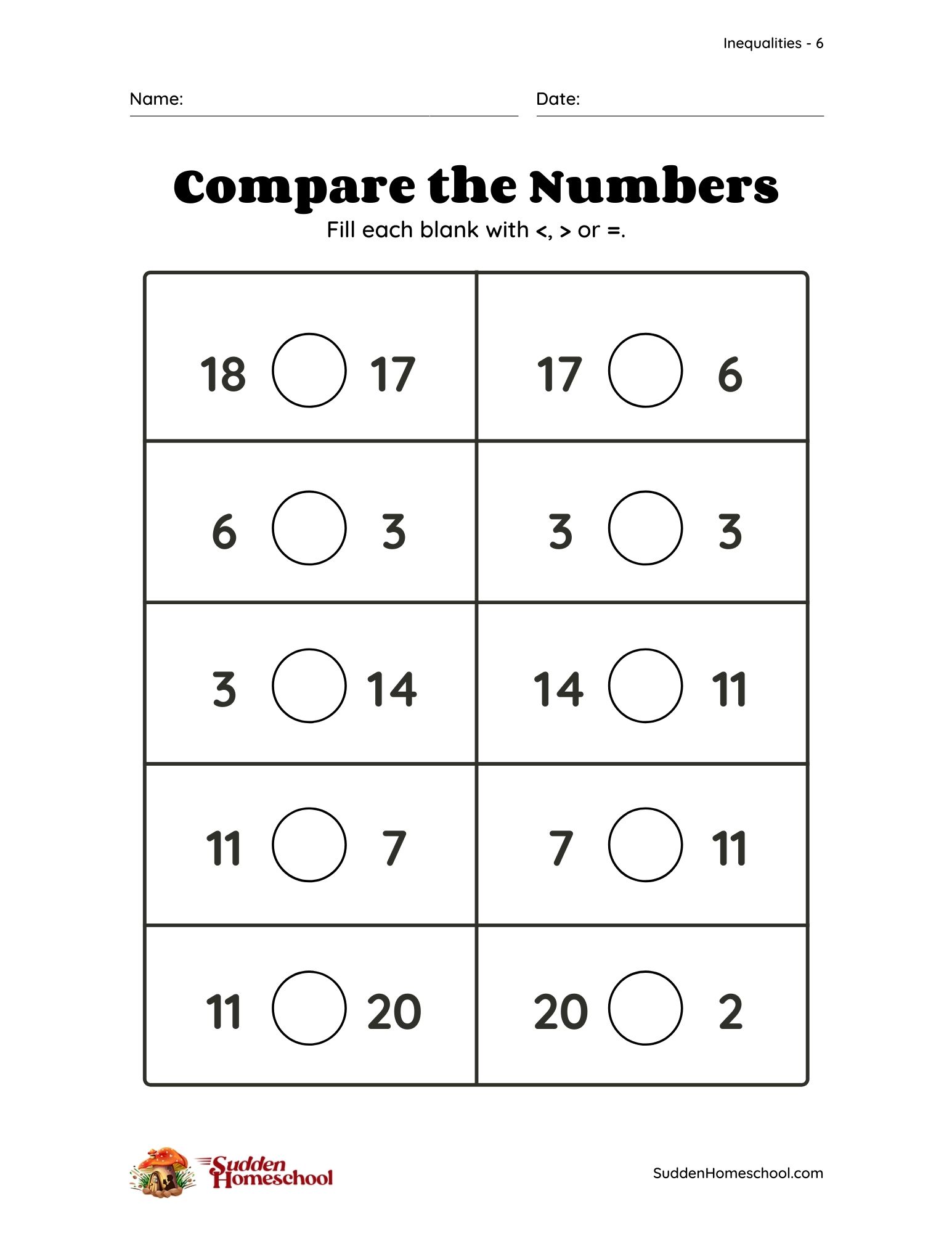 free-compare-the-numbers-worksheets